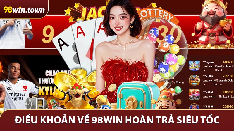 Điều khoản về 98Win hoàn trả siêu tốc